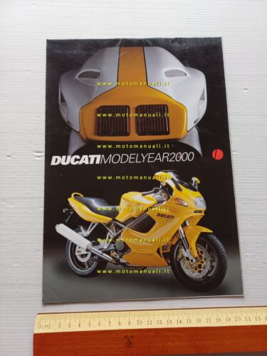 Ducati produzione modelli 2000 depliant poster ORIGINALE