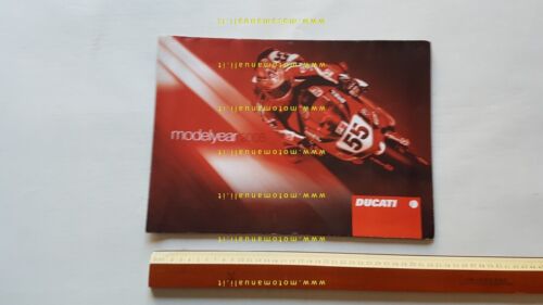 DUCATI produzione modelli 2005 depliant poster ITALIANO INGLESE originale
