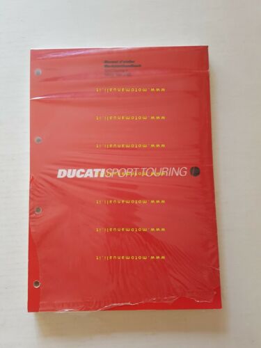 DUCATI Sport Touring ST4 2000 manuale officina FRENCH GERMAN SHOP …
