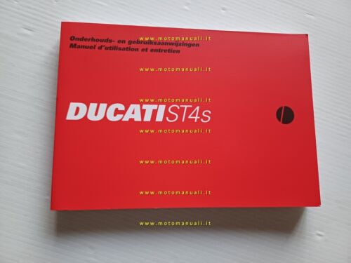Ducati ST4 S 2002-03 manuale uso libretto originale testo Francese …