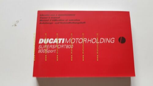 Ducati Supersport 800 2002 manuale uso manutenzione originale owner's manual