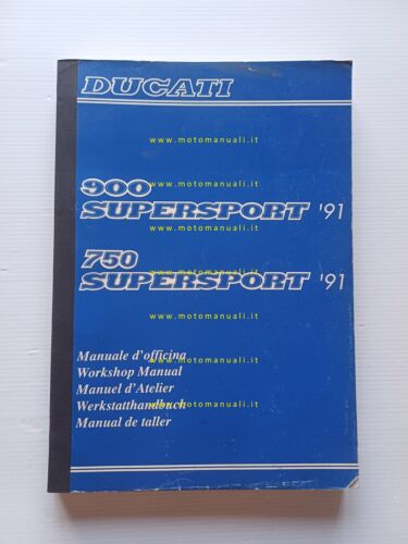 Ducati Supersport 900 750 1991 manuale officina originale workshop manual
