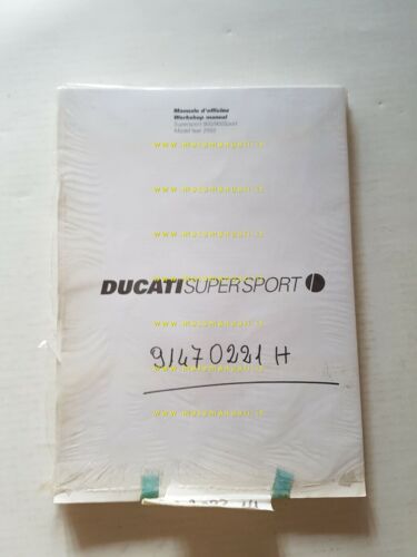 DUCATI SuperSport 900-Sport 900 2002 manuale officina ITALIANO INGLESE ORIGINALE