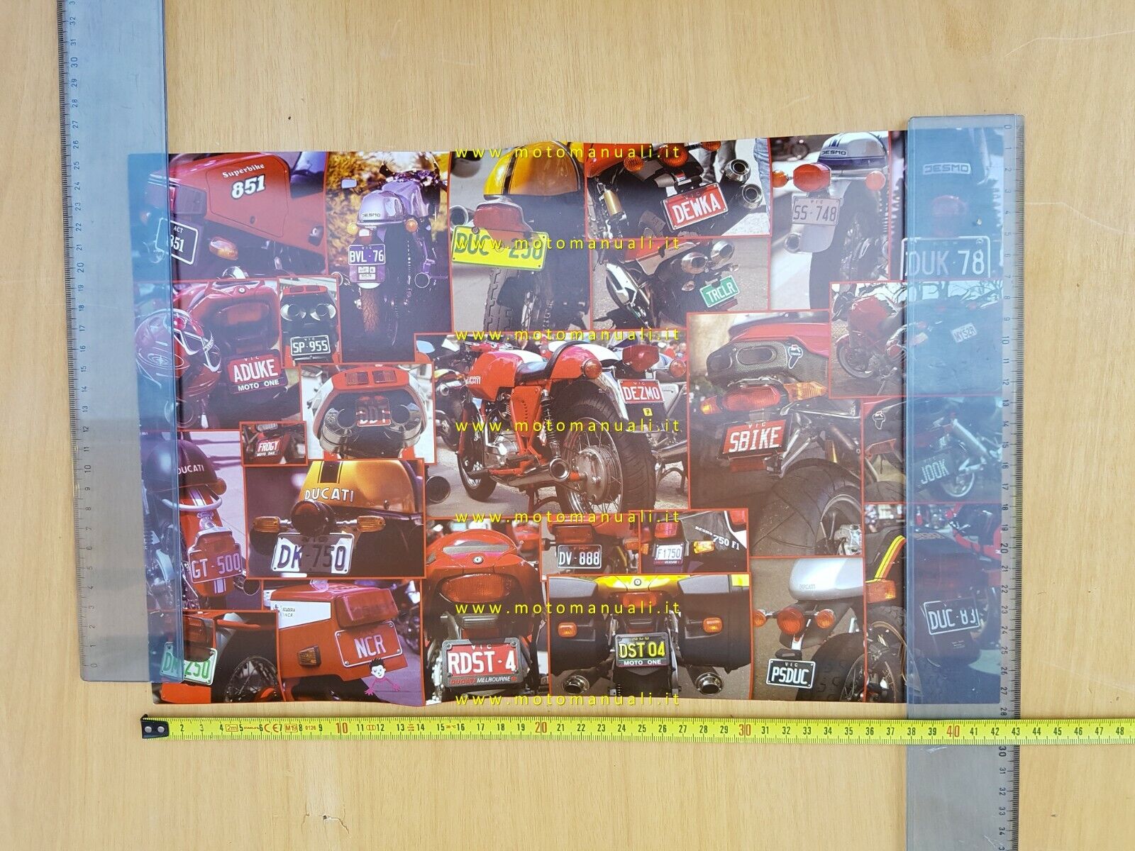 Ducati targhe personalizzate da tutto il mondo manifesto poster originale