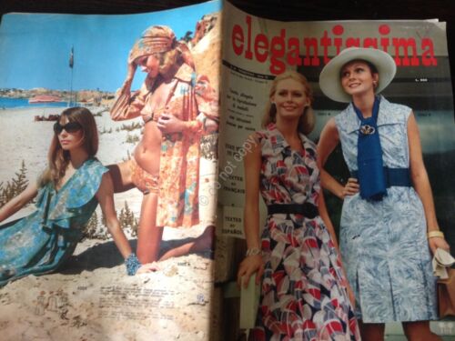 Elegantissima Rivista Magazine Speciale moda Estate 1972 con cartamodello