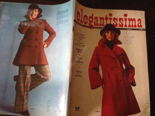 Elegantissima Rivista Magazine Speciale moda Inverno 1974 con cartamodello