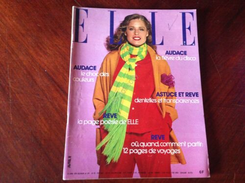 ELLE FRANCE Rivista Magazine 10 Aprile 1978 n.1683 John Travolta