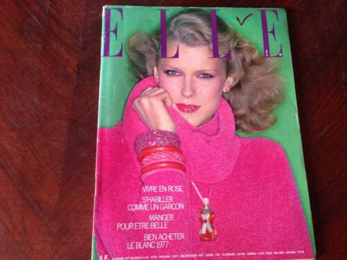 ELLE FRANCE Rivista Magazine 10 Gennaio 1977 n.1618 Simon Signoret