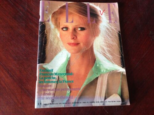 ELLE FRANCE Rivista Magazine 14 Marzo 1977 n.1627 Mitterand