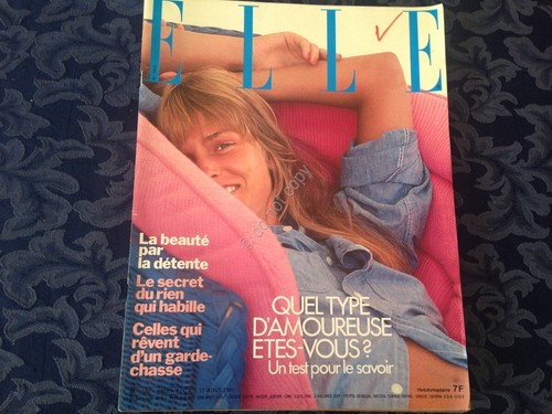 ELLE FRANCE Rivista Magazine 17 Agosto 1981 n.1858 GC Castelbajac