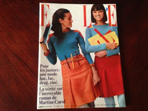 ELLE FRANCE Rivista Magazine 18 Agosto 1966 n.1078 Martine Carol …