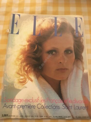 ELLE FRANCE Rivista Magazine 19 Agosto 1974 n.1496 Michele Delacroix