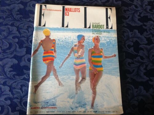 Elle France Rivista Magazine 3 Maggio 1963 n.906 B Bardot