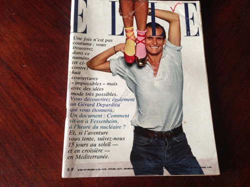 ELLE FRANCE Rivista Magazine 30 Maggio 1977 n.1638 Depardieu
