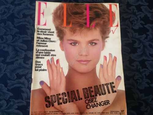 ELLE FRANCE Rivista Magazine 30 Novembre 1981 n.1873 Miou Miou …