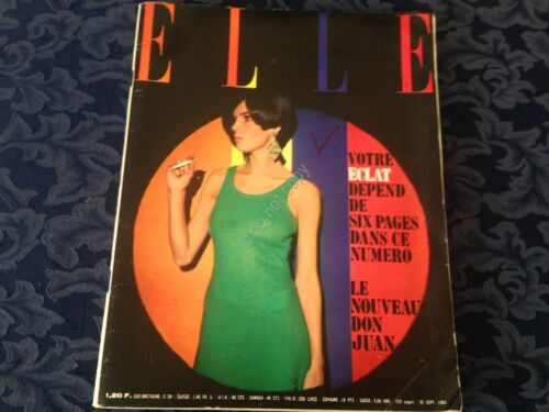 ELLE FRANCE Rivista Magazine 30 Settembre 1965 n.1032 Michel Piccoli