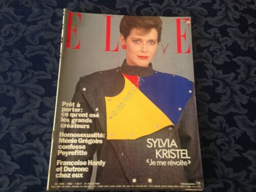 ELLE FRANCE Rivista Magazine 31 Agosto 1981 n.1860 Sylvia Kristel …