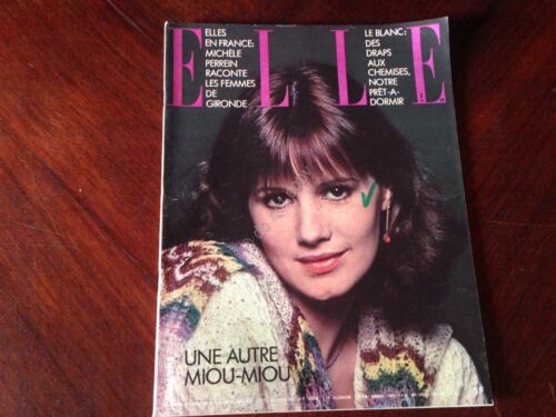 ELLE FRANCE Rivista Magazine 9 Gennaio 1978 n.1670 Miou Miou