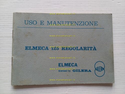 Elmeca-Gilera 125 Regolarit 1976 manuale uso manutenzione libretto originale