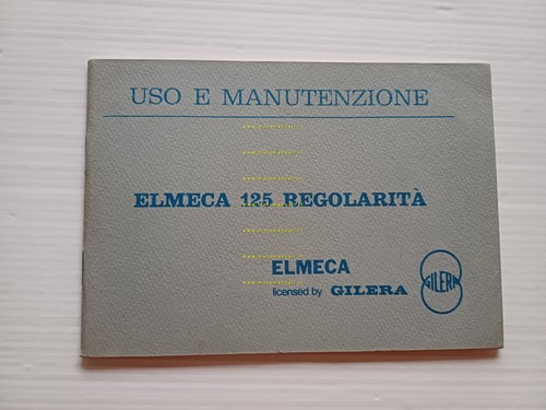Elmeca-Gilera 125 Regolarità 1976 manuale uso manutenzione libretto originale