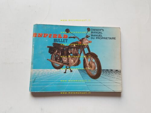 Enfield Bullet 350 manuale uso manutenzione originale