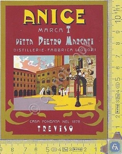Etichetta - Label - ANICE Marca T - Pietro Marcati …