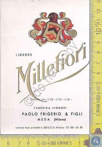 Etichetta - Label - Millefiori (cl 100) - FRIGERIO & …