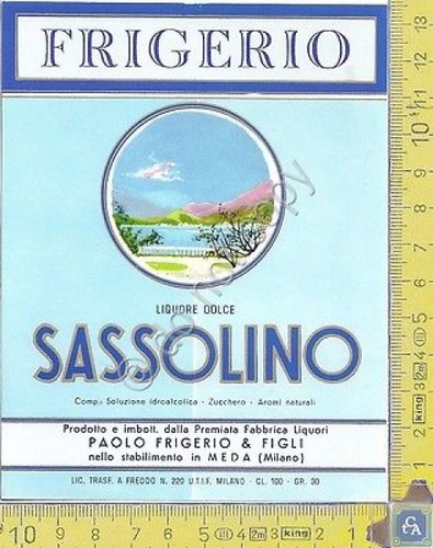 Etichetta - Label - Sassolino (cl 100) - FRIGERIO & …