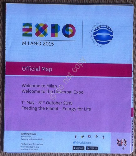 Expo Milano 2015 - Piantina dell'esposizione in lingua Inglese
