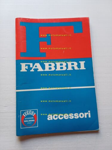 Fabbri catalogo generale accessori Vespa Ciao ciclomotori moto 1986 originale