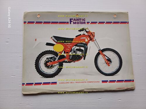 Fantic Caballero 125 Regolarit Competizione 1981 catalogo ricambi originale