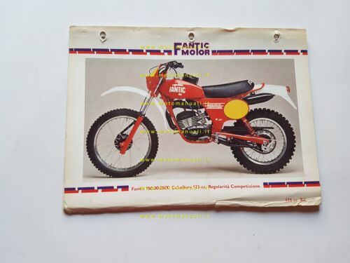 Fantic Caballero 125 Regolarit Competizione 1979 catalogo ricambi originale