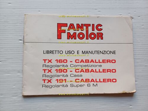 Fantic Caballero 50 TX 160 TX 190 TX 191 1977 …