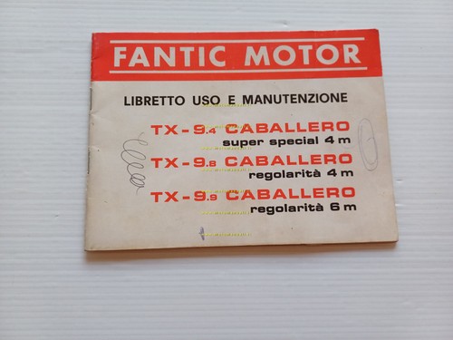 Fantic Caballero 50 Tx 9.4 9.8 9.9 1973 manuale uso …