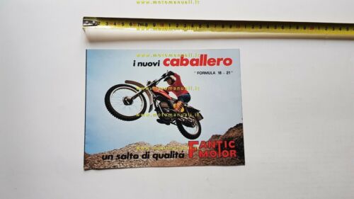 Fantic Caballero produzione modelli Regolarit Cross 1976 depliant originale