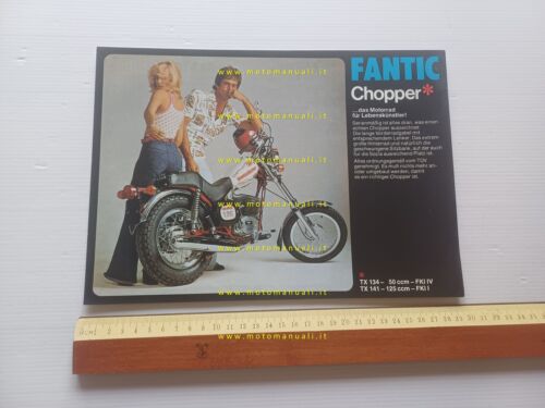 Fantic Motor 125 Chopper - 50 Chopper 1973 depliant TEDESCO …