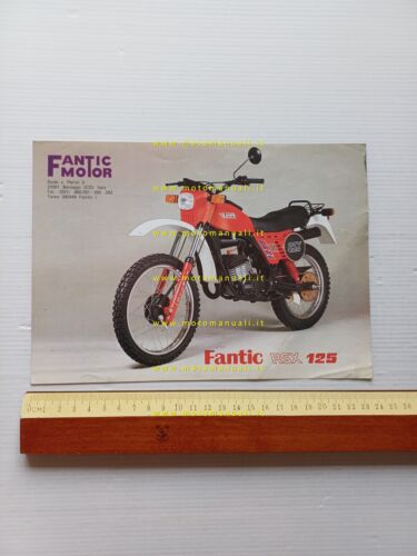 Fantic Motor 125 RSX 1982 depliant originale inglese brochure