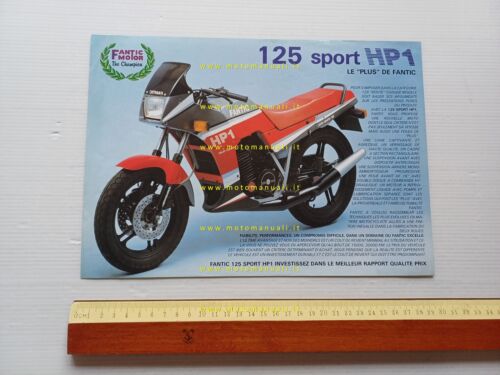 Fantic Motor 125 Sport HP1 1985 depliant originale FRANCESE brochure