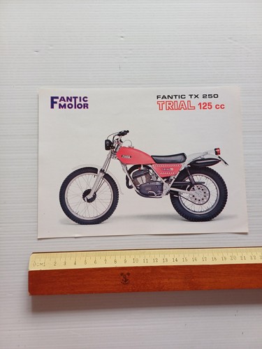 Fantic Motor 125 Trial TX 250 depliant originale ITALIANO