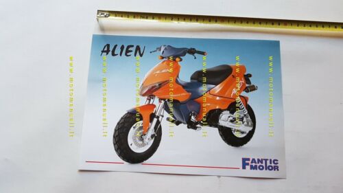 Fantic Motor 50 Alien Scooter depliant ORIGINALE brochure