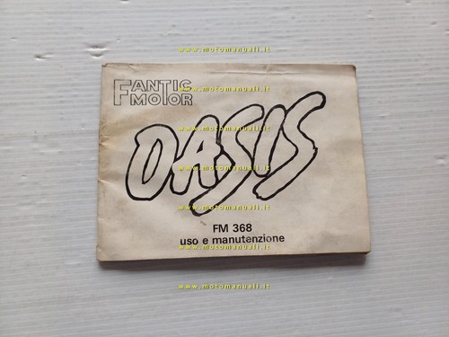 Fantic Motor 50 Oasis FM 368 1988 Manuale Uso manutenzione …