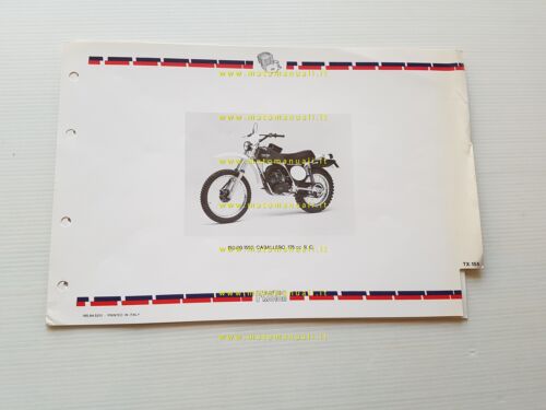 Fantic Motor Caballero 125 RC TX 155 1977 catalogo ricambi …