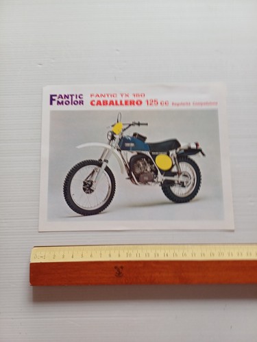 FANTIC MOTOR Caballero 125 Regolarità Competizione TX 150 1976 depliant …
