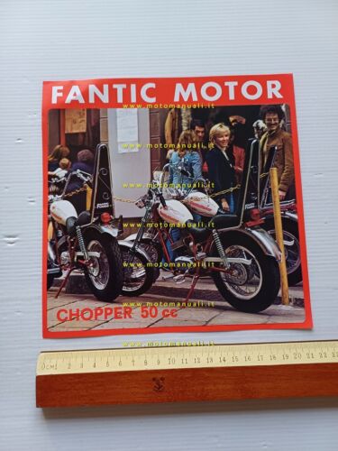 Fantic Motor Chopper 50 1973 depliant originale testo olandese DUTCH …