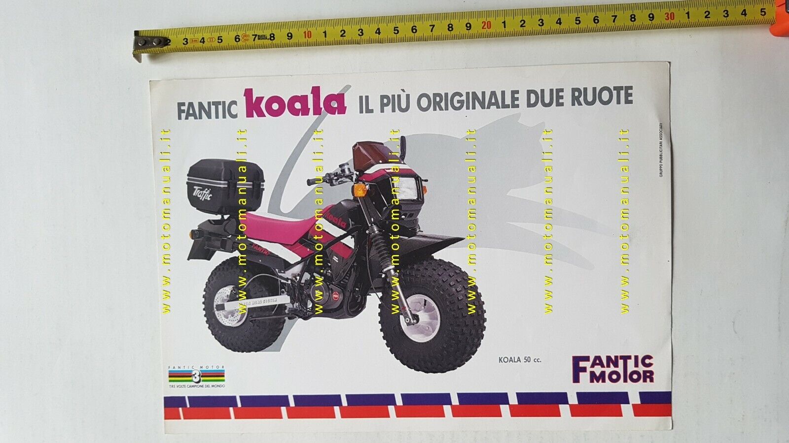 Fantic Motor Koala 50 1989 depliant moto originale brochure