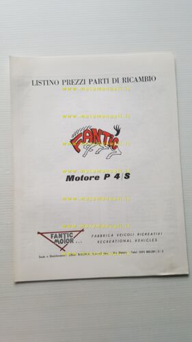 Fantic Motor Motore 50 P4 S anni 70 catalogo ricambi …