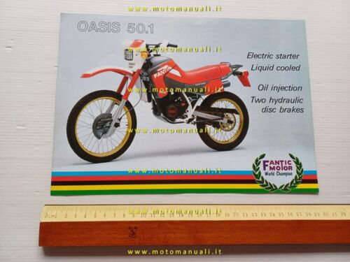 Fantic Motor Oasis 50.1 1986 depliant originale ITALIANO brochure