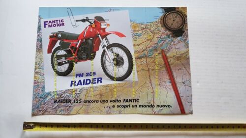 Fantic Motor Raider 125 1983 depliant originale moto brochure