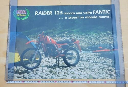 Fantic Motor Raider 125 manifesto poster originale no depliant brochure