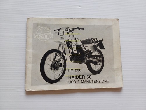 Fantic Motor Raider 50 FM 238 1984 manuale uso manutenzione …